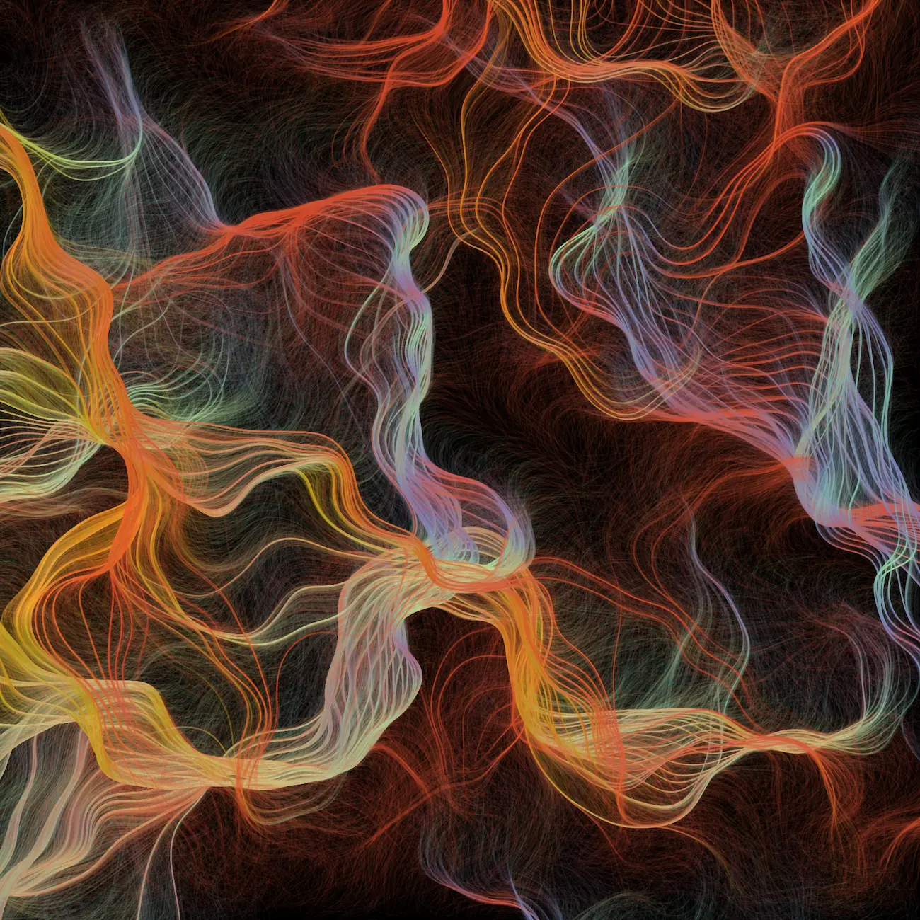 abstract image made of lots of wavy lines